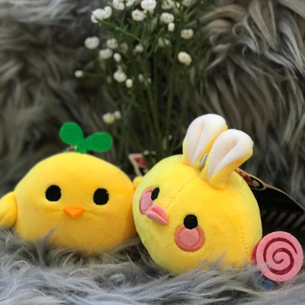 Móc Khóa Thú Bông Vịt, Gà Mini Dễ Thương