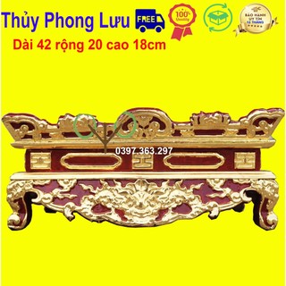 Mâm tế bịch bệ đựng đài nước gỗ mít mâm thờ gỗ mít dài 42x18 cao 20