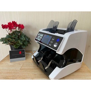 Máy đếm tiền HOSHICO ATM 666 Đếm 10 loại ngoại tệ-phát hiện tiền giả -tổng tiền nhiều mệnh giá japan 2023new