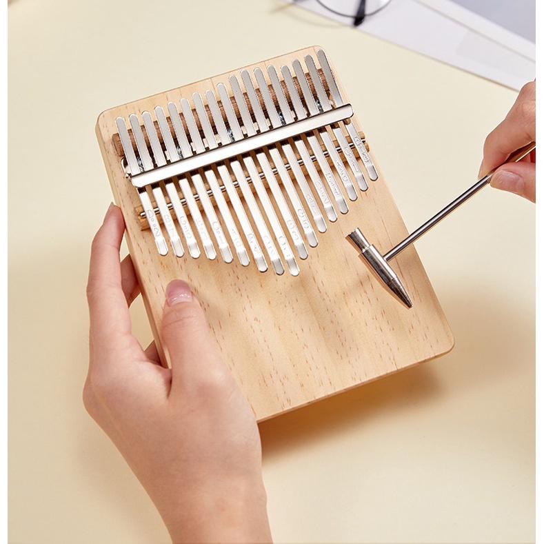 ĐÀN KALIMBA GIÁ RẺ 17 PHÍM NÂU NHẠT- CHO BẠN MỚI TẬP CHƠI-QUÀ TẶNG CHO BÉ