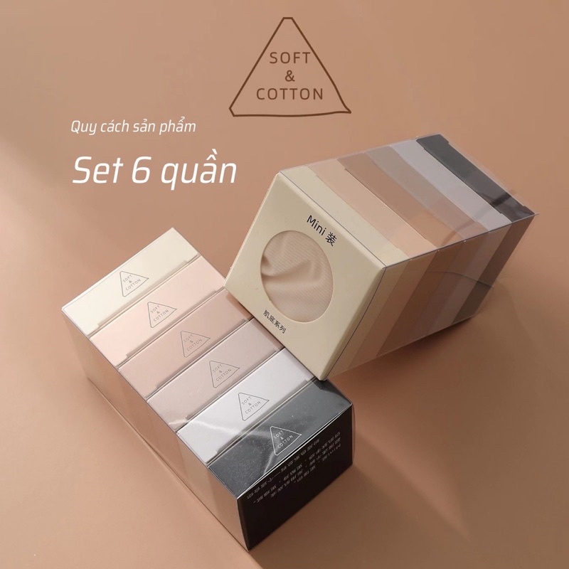SET 6C CHIP SU SIÊU MỎNG - MỊN - THOÁNG MÁT FREESIZE DƯỚI 65kg