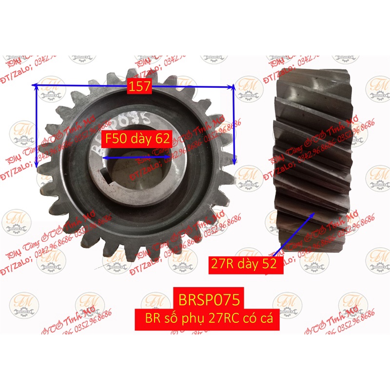 Bánh Răng/BR số phụ 27RC có cá
