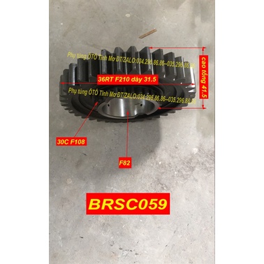 Bánh Răng/BR số 1 tầng trên 36r/30c JK12T75