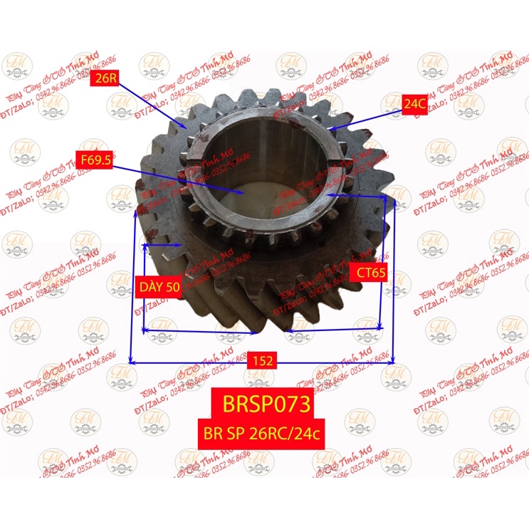 Bánh Răng/BR SP 26RC/24c
