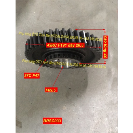 Bánh Răng/BR số 1 tầng trên 43r/27c (1700j-112) 145 dày 27
