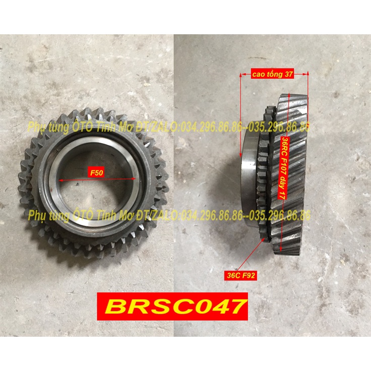 Bánh Răng/BR số 2 tầng trên 36R/36C 5-20