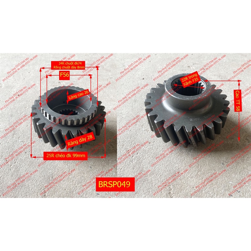 Bánh Răng/BR SP tầng nhanh LG5-25 25RC/34C/22T