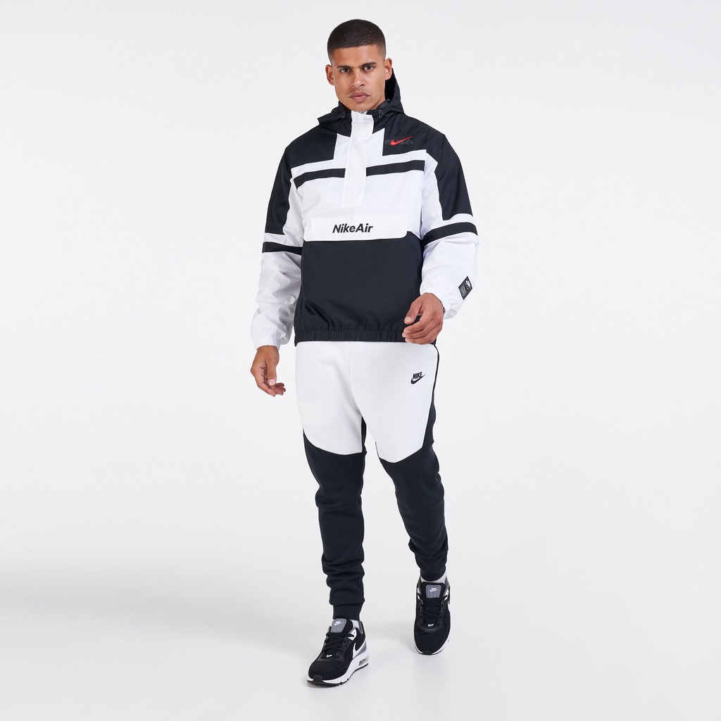 Áo khoác dù nam Nike chính hãng 2 lớp có mũ trùm đầu vải dù xịn chống nước tốt