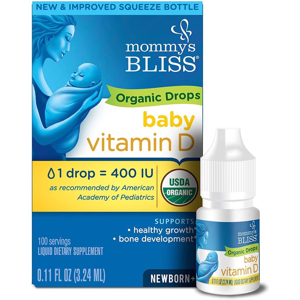 VITAMIN D3 HỮU CƠ CHO TRẺ SƠ SINH MOMMYS BLISS ORGANIC D3 DROPS KHÔNG MÀU NHÂN TẠO 3.24ML - 15396