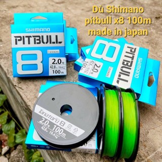 Dây dù câu cá pe shimano x8 100m made in japan