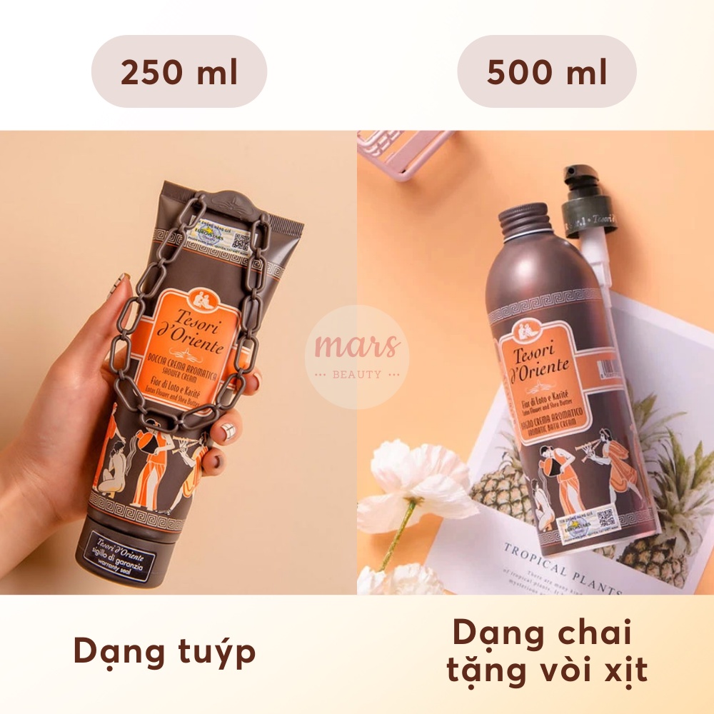 Sữa Tắm Nước Hoa Cao Cấp Italia Tesori d'Oriente Chính Hãng 250ml - 500ml