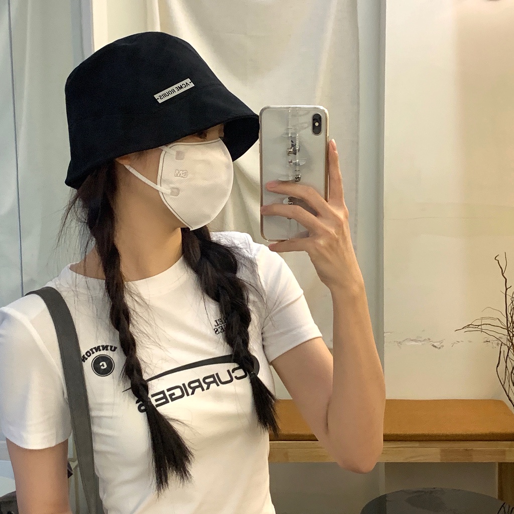 Nón Tai Bèo Màu Đen Trơn Thời Trang Xuân Hè 2023 Phong Cách Nhật Bản Cho Nữ