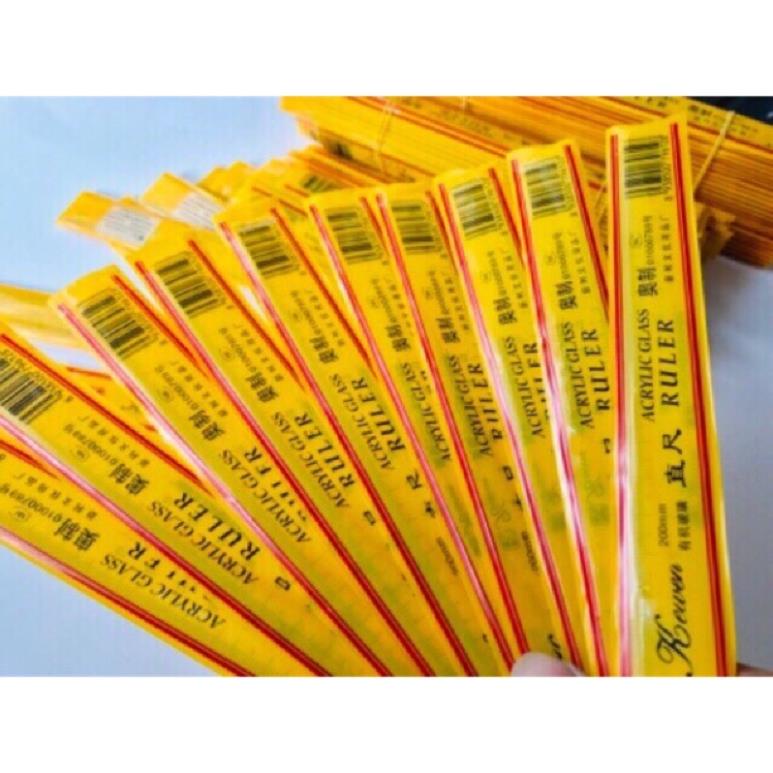 Thước Kẻ KEWEN 20cm-Hàng Có Khấc -Dầy Đẹp.