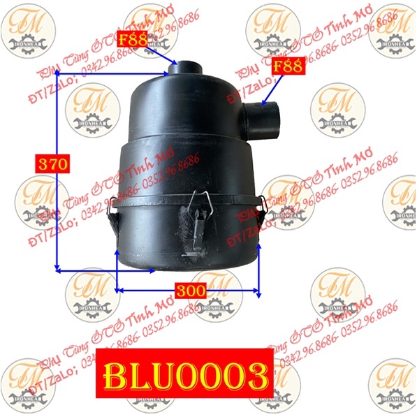 bầu lọc ướt 8T 2 cổ F90