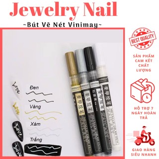 Bút vẽ vinimay bút vẽ nét mực nail siêu nét Jewelry