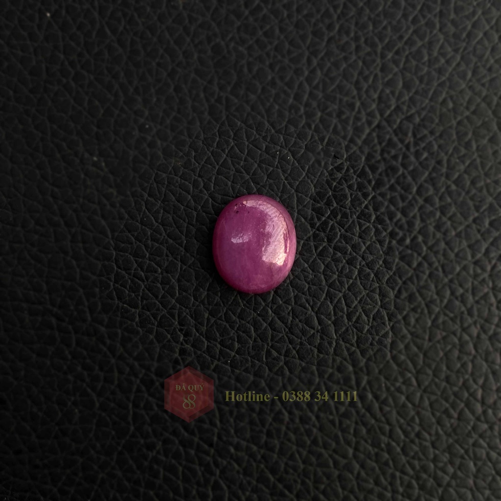 Mặt Đá Ruby Sao Tự Nhiên Yên Bái Mài Sống 8,75ct Mặt Nhẫn, Mặt Dây Chuyền