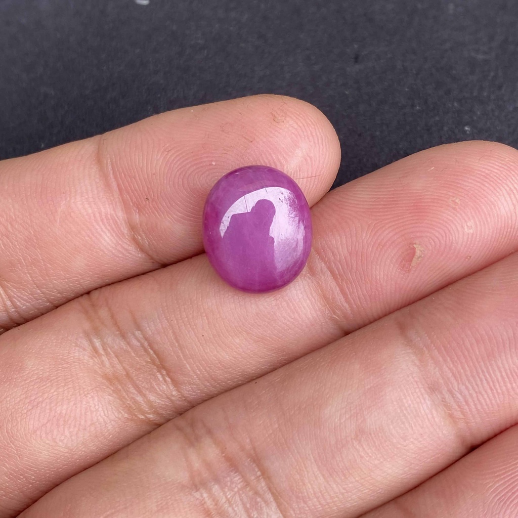 Mặt Đá Ruby Sao Tự Nhiên Yên Bái Mài Sống 10,65ct mặt nhẫn, mặt dây