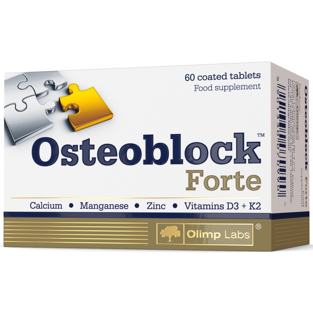 Cặp Canxi chelate hữu cơ OSTEOBLOCK Forte và sắt ferrochel Chela ferr bio complex - OLIMP LABS - balan