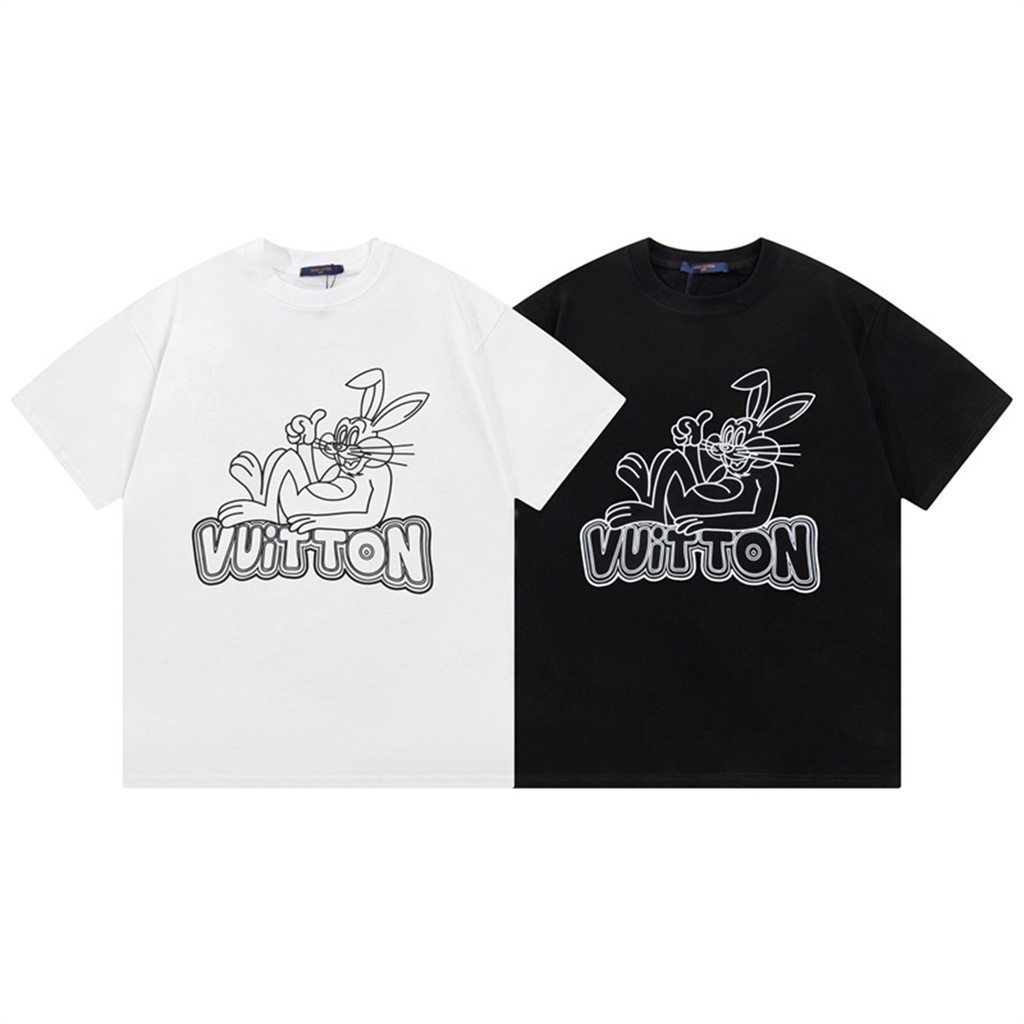 áo thun t shirt áo form Áo Thun Tay Ngắn Dáng Rộng In Chữ / Thỏ Ngủ Thời Trang Cho Cặp Đôi