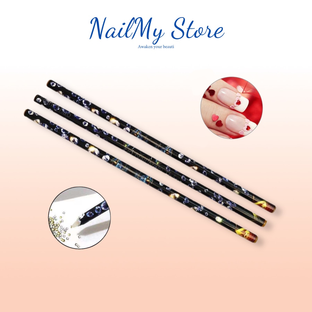 Bút sáp chấm đá nail