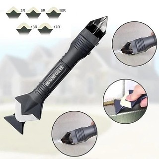 Bộ dụng cụ miết keo silicon xây dựng kèm đầu vuốt trét bắn keo silicone apollo dán kính