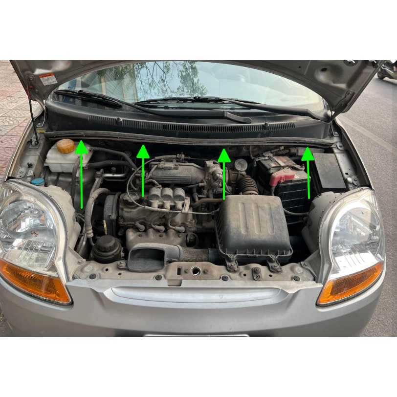 Gioăng máng nước chân kính chắn gió / Gioăng capo CHEVROLET SPARK  - Hàng xịn GM chính hãng 96599527