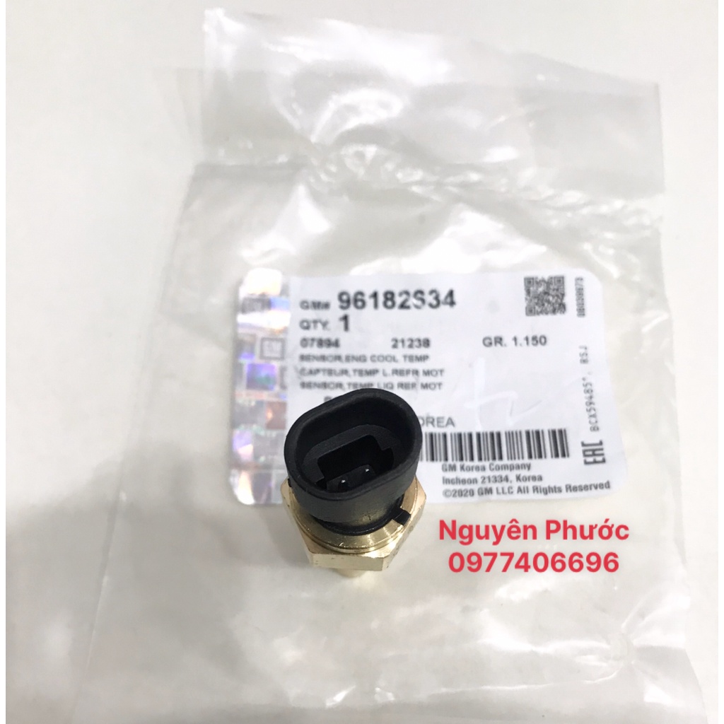 Cảm biến nhiệt độ nước - báo quạt DEAWOO/CHEVROLET - LACETTI, LANOS, GENTRA, CIELO, MATIZ, SPARK 2008, NUBIRA .. Hàng GM