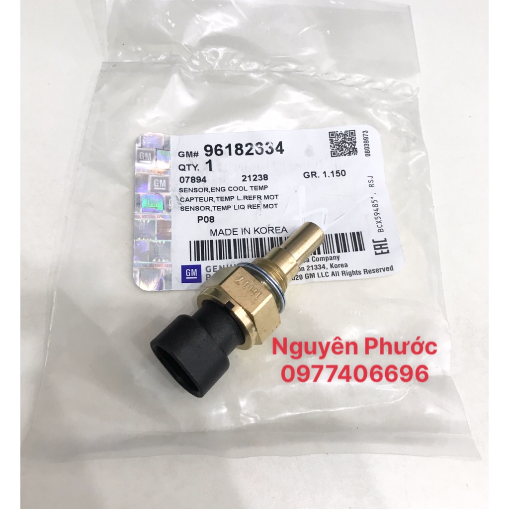 Cảm biến nhiệt độ nước - báo quạt DEAWOO/CHEVROLET - LACETTI, LANOS, GENTRA, CIELO, MATIZ, SPARK 2008, NUBIRA .. Hàng GM