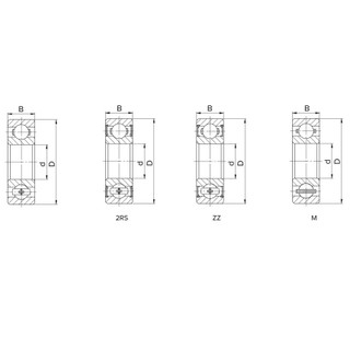 Vòng bi 6408-Trục Ø40