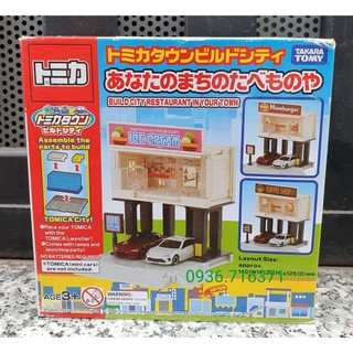 Đồ chơi lắp ghép xây dựng Tomica Build City Shop in your Town - Quán Cà phê