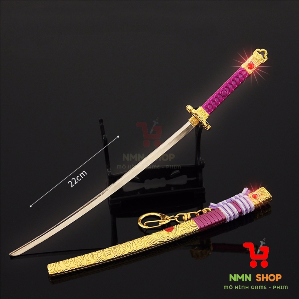 Mô hình game Naraka Bladepoint - Doujigiri Yasutsuna - Tím 22cm