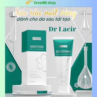 Sữa rửa mặt Dr Lacir sữa rửa măt vàng smoothing gold cleanser cho da nhạy cảm, mỏng yếu, sau tái tạo, an toàn,150ml