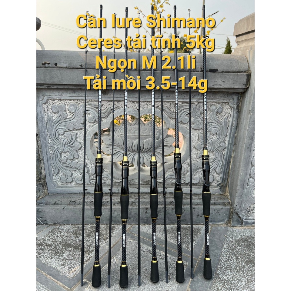 Cần câu lure Shimano Ceres tải tĩnh 5kg siêu trâu bò
