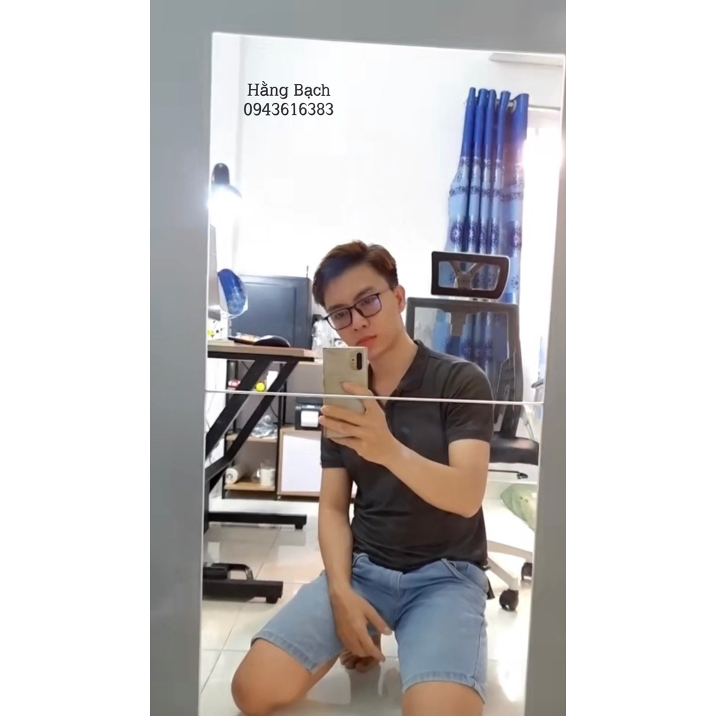 Gương dán tường soi toàn thân 𝐆𝐈𝐀́ 𝐗𝐔̛𝐎̛̉𝐍𝐆 Gương dán tủ giá trên là giá 1 tấm  25x25cm