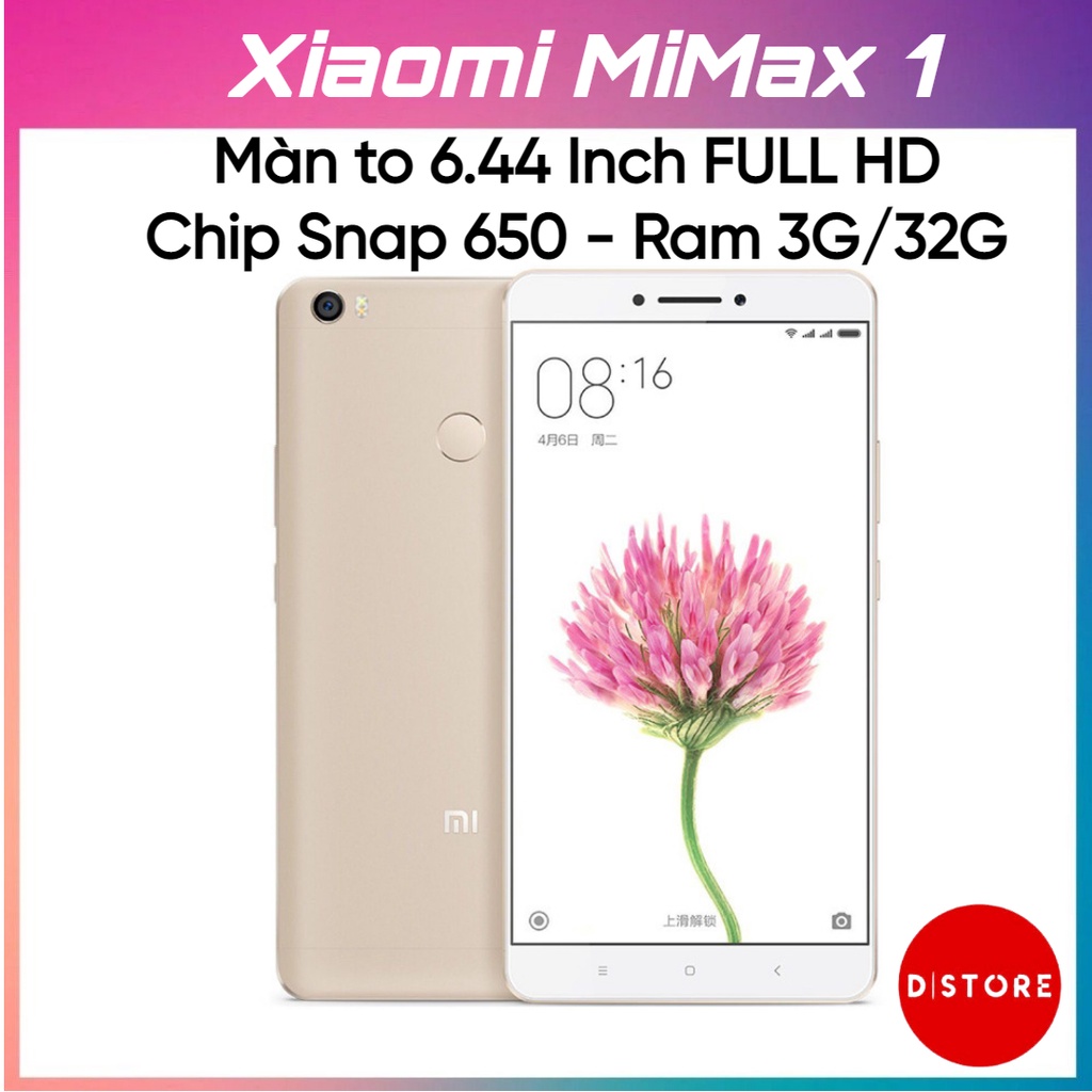 Điện thoại Xiaomi MiMax - Ram 3G/32G - Chip Snapdragon 650 - Màn 6.44 Inch