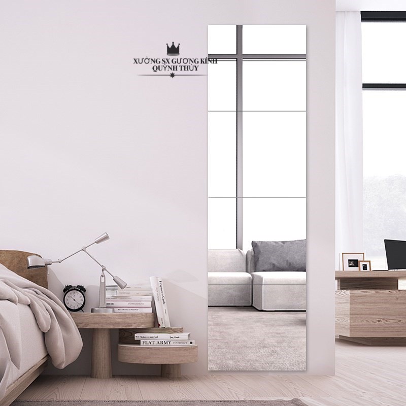 Gương dán soi toàn thân 𝐇𝐀̀𝐍𝐆 𝐇𝐎𝐓, 𝐆𝐈𝐀 𝐒𝐎̂́𝐂 gương dán tủ quần áo