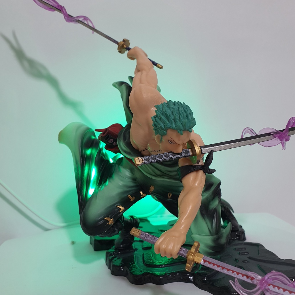 Mô hình Zoro 3000 thế giới bản Cao Cấp, có 2 đầu thay đổi, có Haki, cao 26cm - Mô hình One Piece