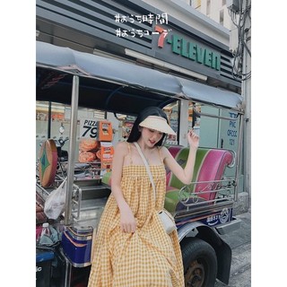 Đầm 2 dây maxi thắt tít from rộng xinh xĩu 3m
