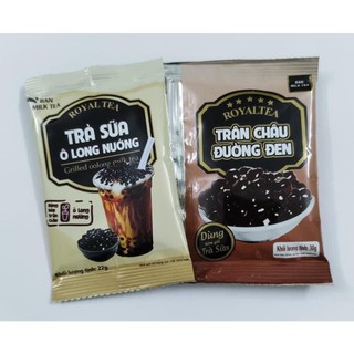 Trà sữa trân châu , 1 gói trà sữa 25g, 1 gói trân châu 30g