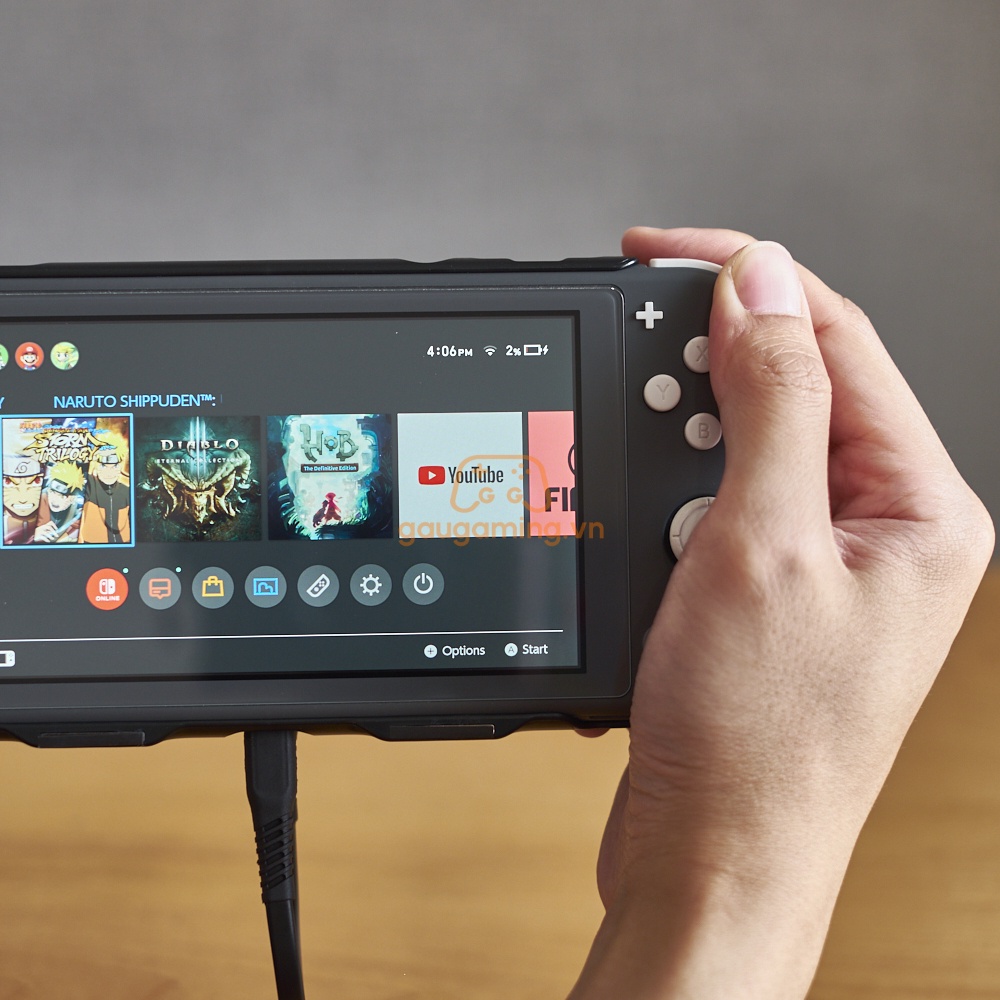 Ốp lưng kèm Pin sạc dự phòng cho Nintendo Switch Lite (5000mAh)