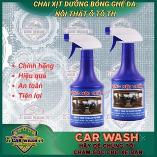 Dung dịch dưỡng bóng nội thất Th 500ml , chai xịt vệ sinh nội thất ô tô THCLEAN