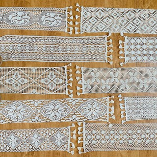 Khăn trải bàn ren móc vintage