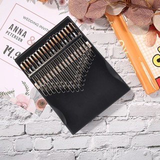 BST Đàn kalimba gỗ đen huyền bí khắc hình cao cấp AURORA AUO036