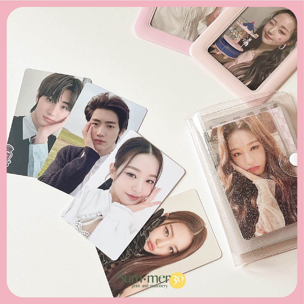 Sum.mer30 - SET 10 CARD BO GÓC in 2 mặt ảnh kpop, gia đình theo yêu cầu, làm quà tặng
