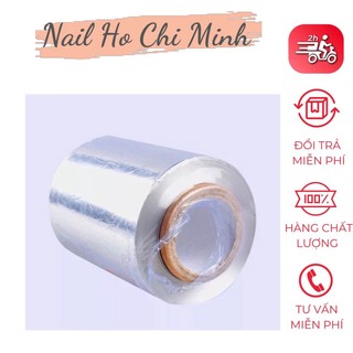 [HCM]Cuộn giấy bạc ủ phá móng 500gr - Giấy bạc ủ phá gel/bột chuyên dụng