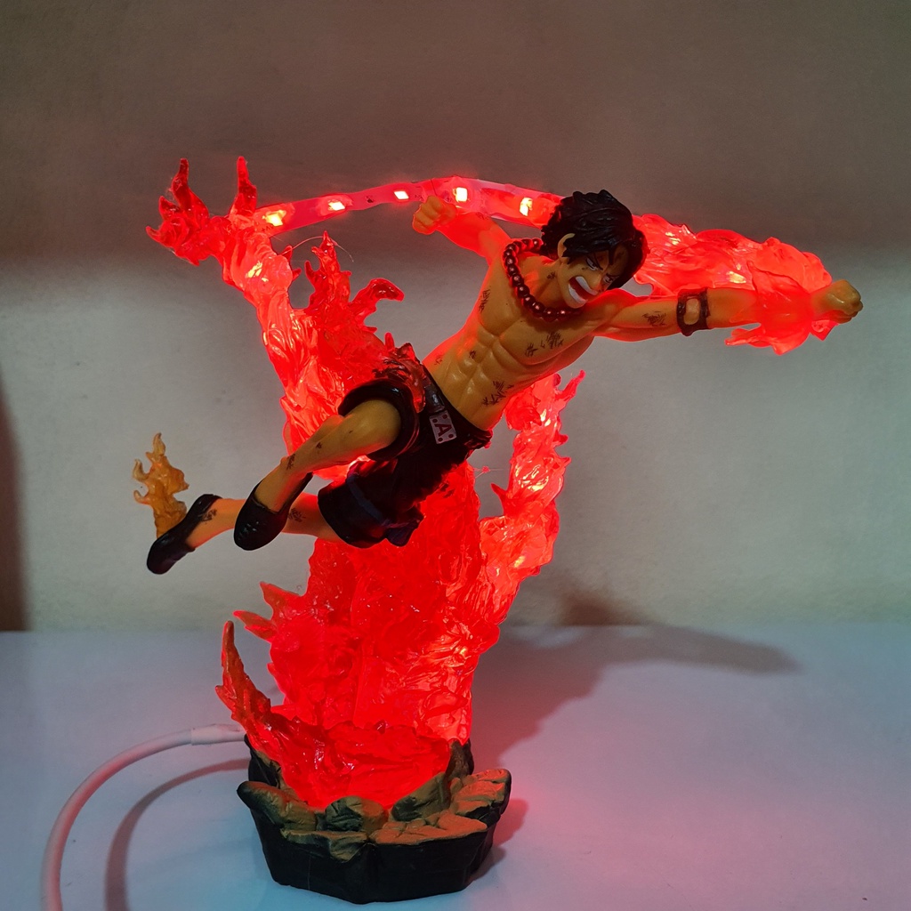 Mô hình ACE chiến đấu 18 cm, có bản LED, có hộp màu - bản Siêu cấp Fzero - Mô hình One Piece