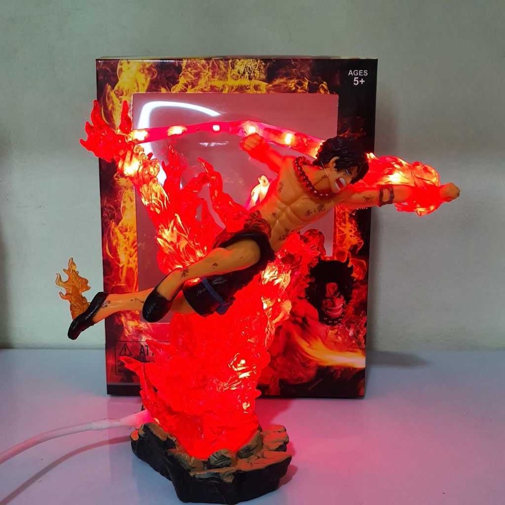 Mô hình ACE chiến đấu 18 cm, có bản LED, có hộp màu - bản Siêu cấp Fzero - Mô hình One Piece