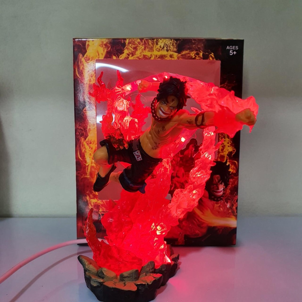 Mô hình ACE chiến đấu 18 cm, có bản LED, có hộp màu - bản Siêu cấp Fzero - Mô hình One Piece