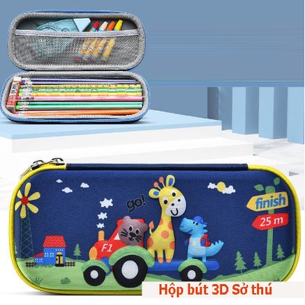 Hộp bút hoạt hình 3D ngộ nghĩnh