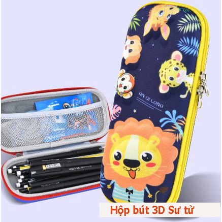 Hộp bút hoạt hình 3D ngộ nghĩnh